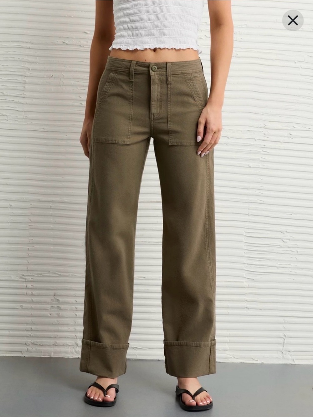 AE Stretch High Waisted Utility Stovepipe Pants